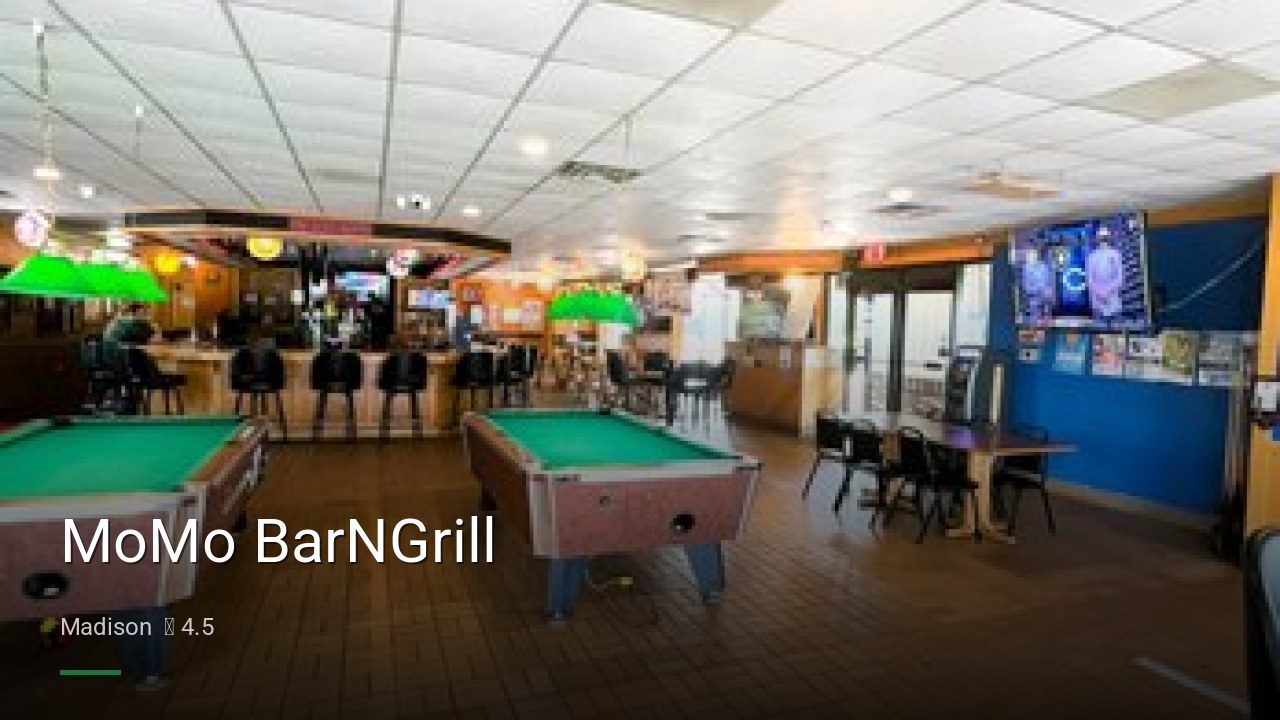 MoMo BarNGrill - Sports Bars in Madison