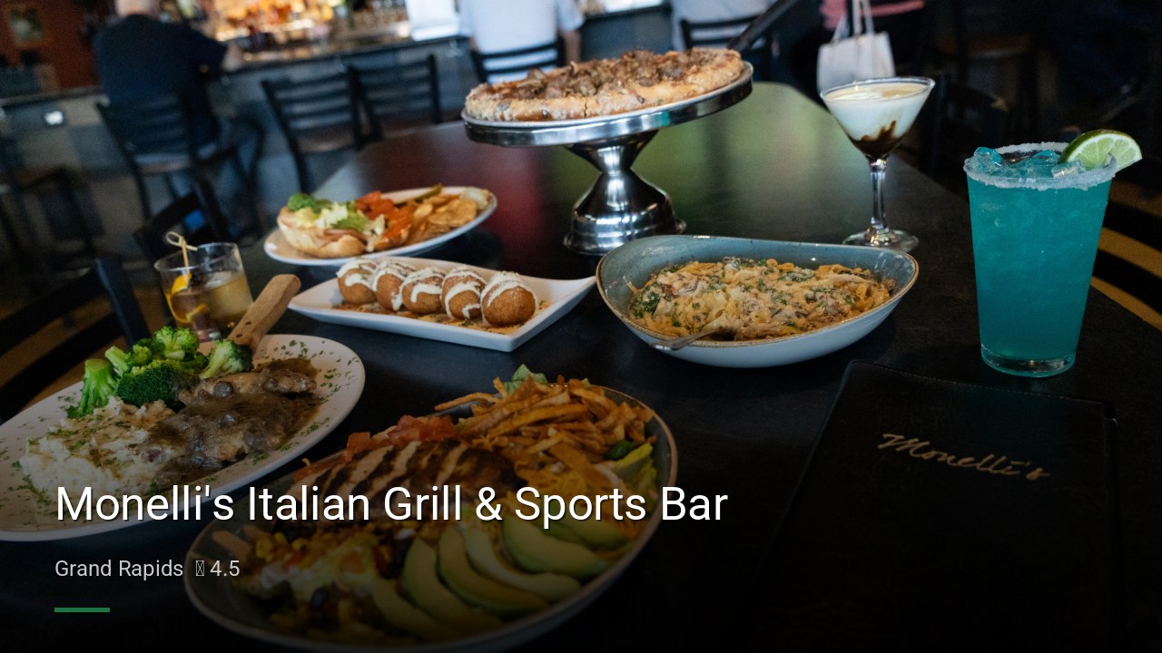 Monelli's Italian Grill & Sports Bar - Sports Bars in Grand Rapids