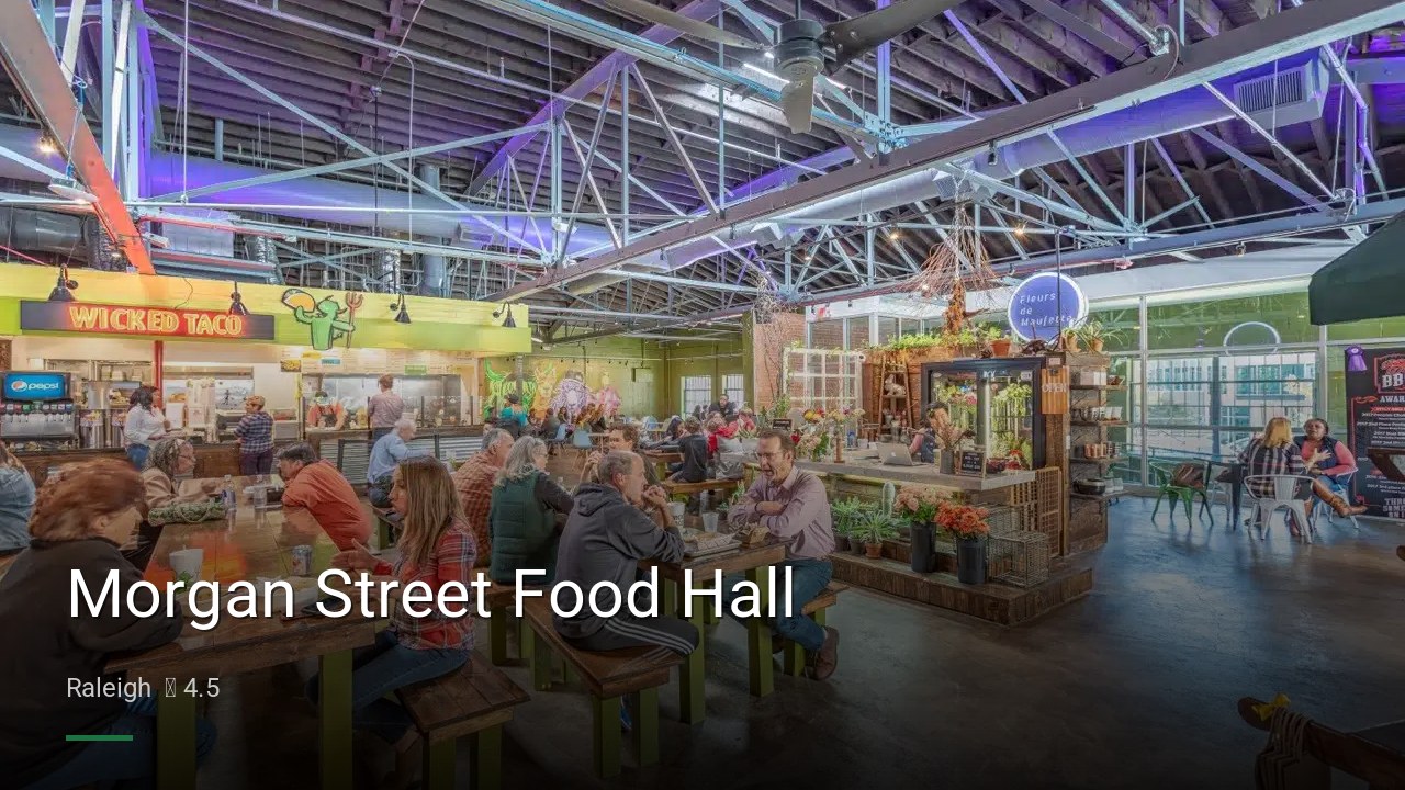 Morgan Street Food Hall - Sports Bars in Raleigh