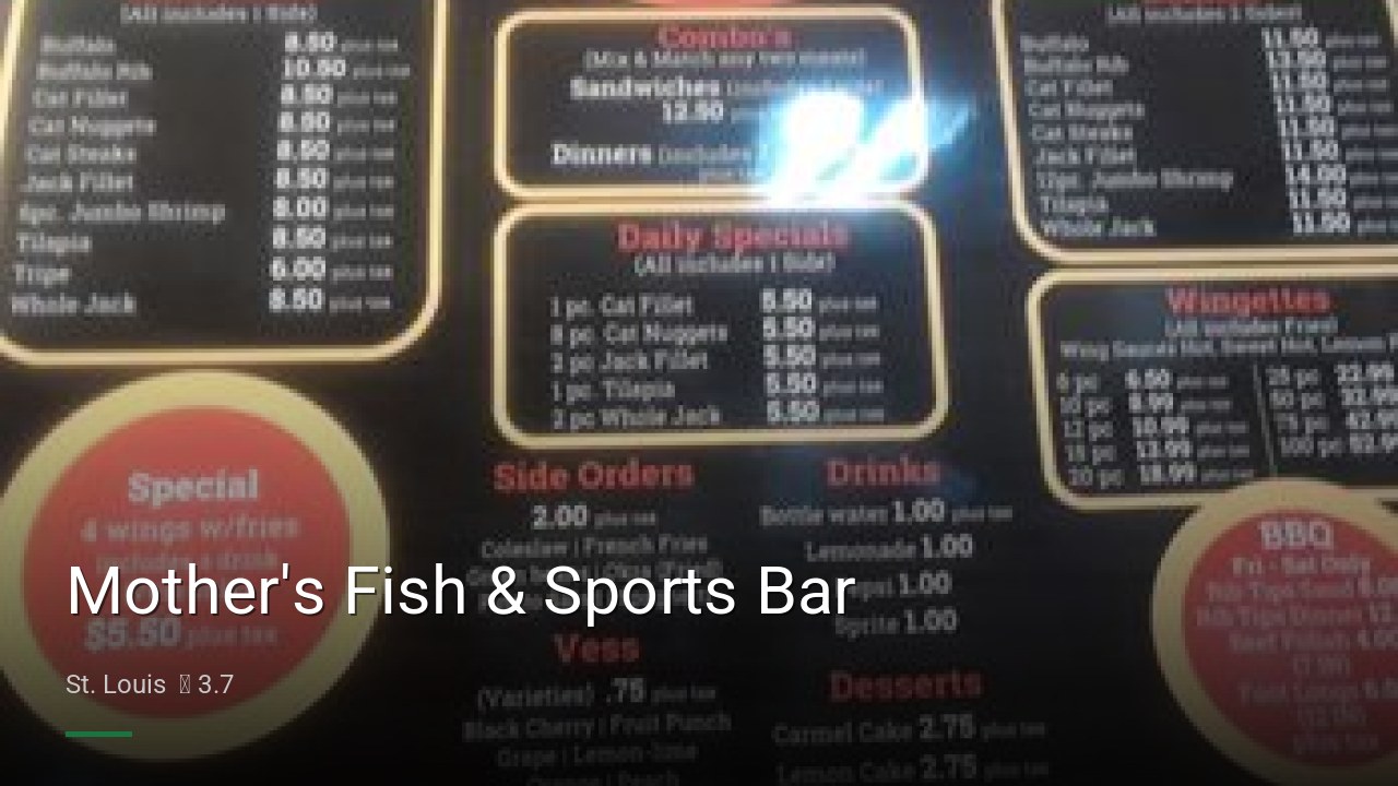 Mother's Fish & Sports Bar - Sports Bars in St. Louis