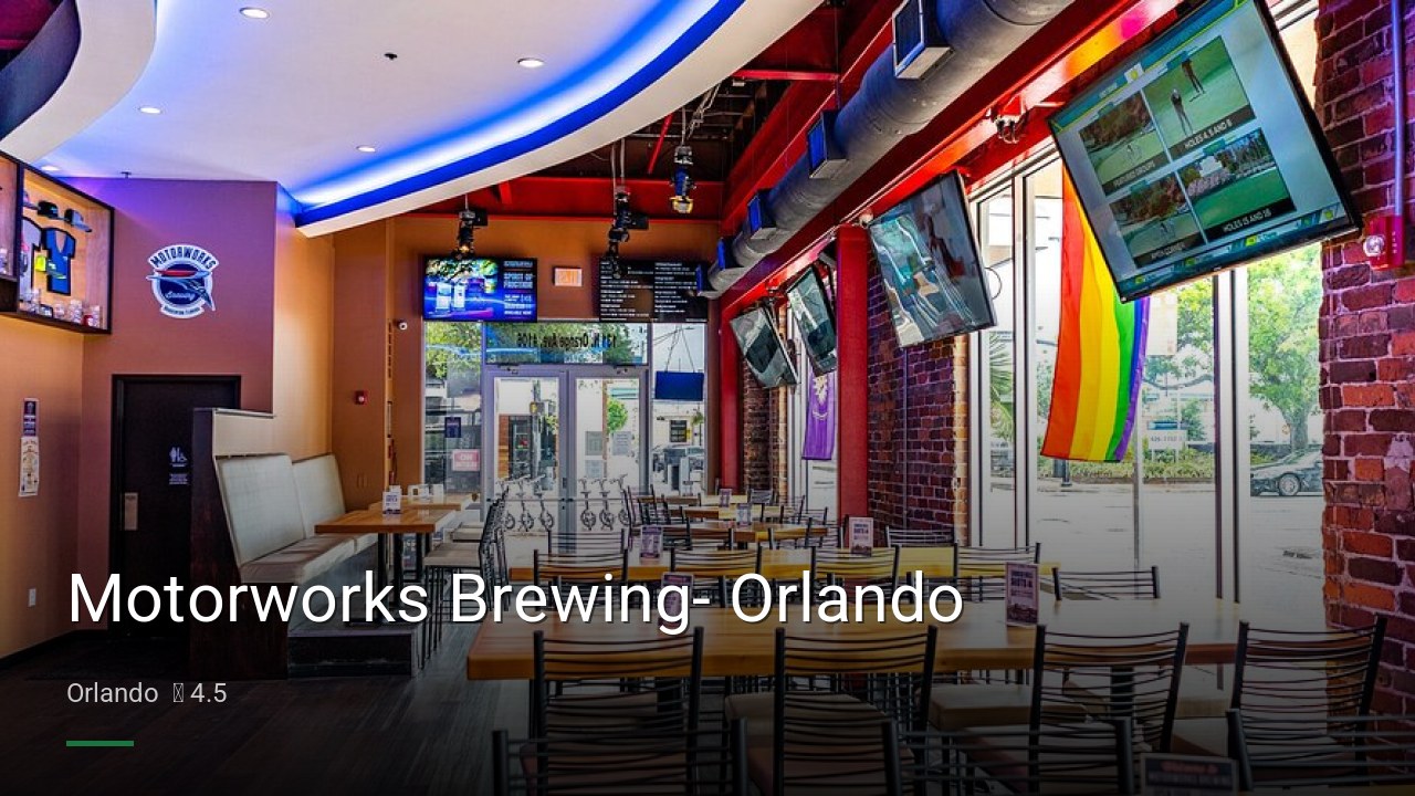 Motorworks Brewing- Orlando - Sports Bars in Orlando