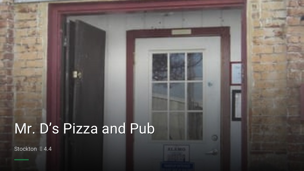 Mr. D’s Pizza and Pub - Sports Bars in Stockton