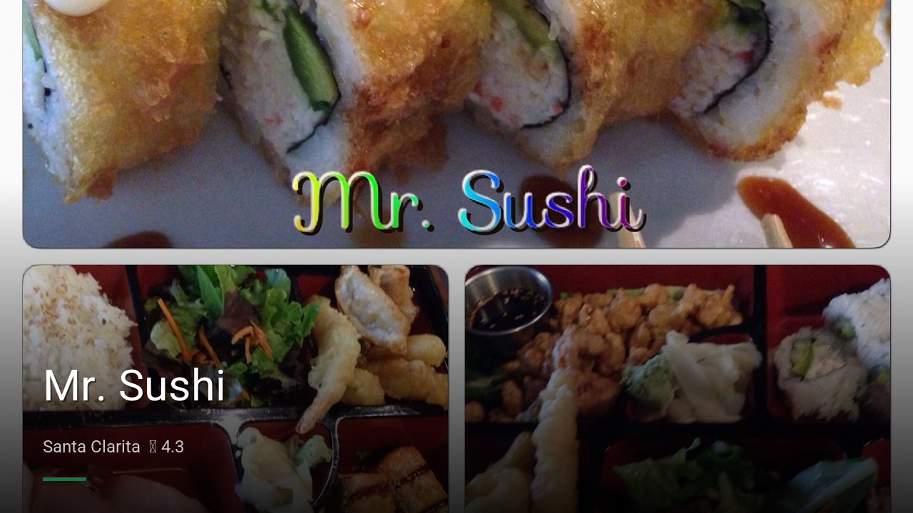 Mr. Sushi - Sports Bars in Santa Clarita
