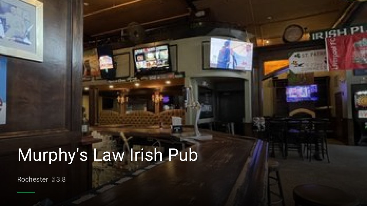 Murphy's Law Irish Pub - Sports Bars in Rochester