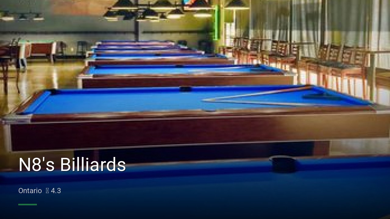 N8's Billiards - Sports Bars in Ontario