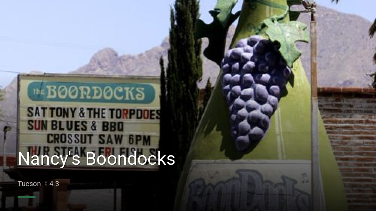 Nancy's Boondocks - Sports Bars in Tucson