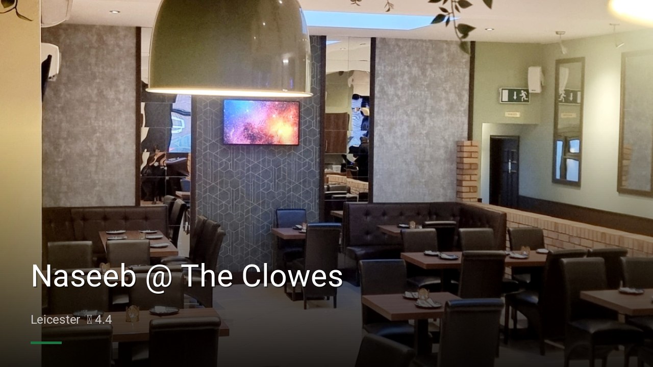 Naseeb @ The Clowes - Sports Bars in Leicester