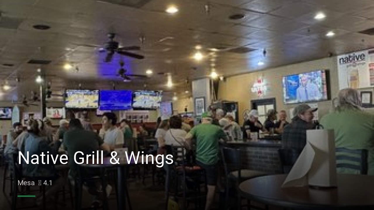 Native Grill & Wings - Sports Bars in Mesa