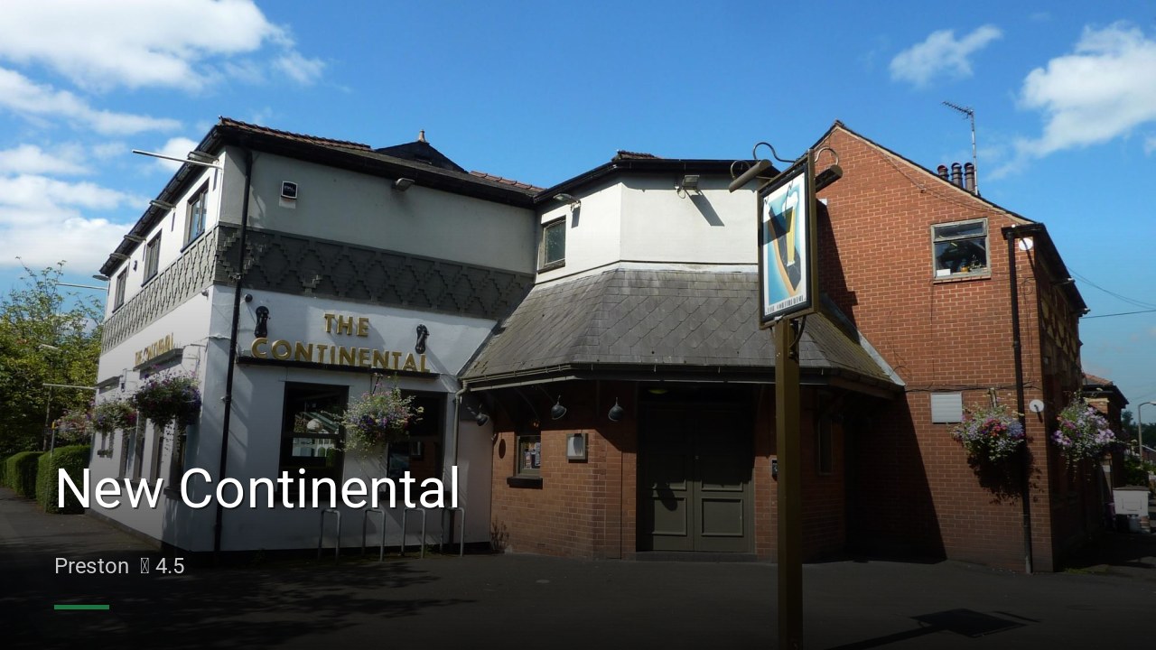 New Continental - Sports Bars in Preston