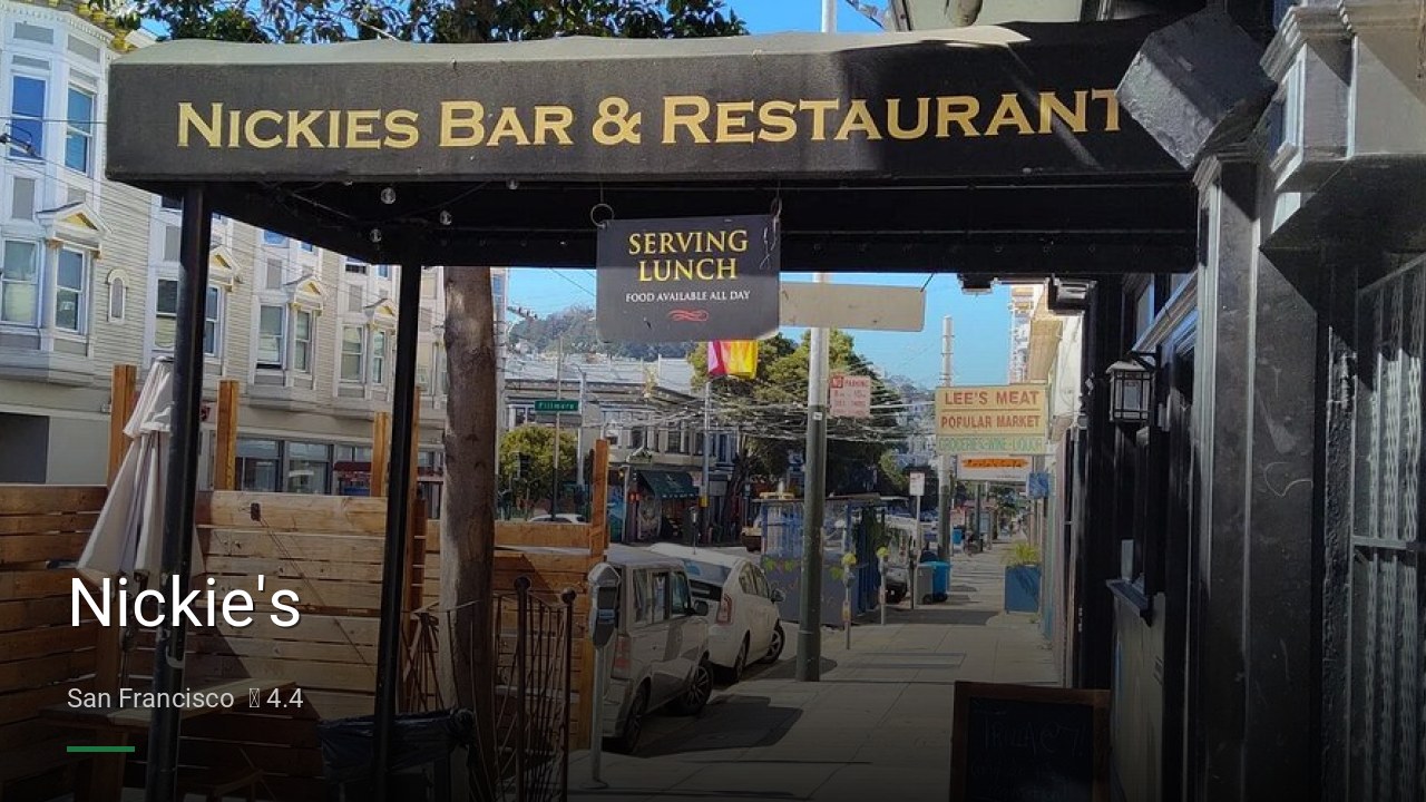 Nickie's - Sports Bars in San Francisco