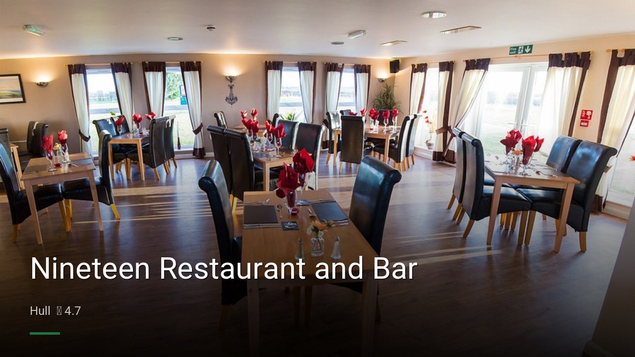 Nineteen Restaurant and Bar - Sports Bars in Hull