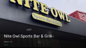 Nite Owl Sports Bar & Grill — Sports bars in Denver