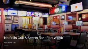No Frills Grill & Sports Bar – Fort Worth — Sports bars in Fort Worth