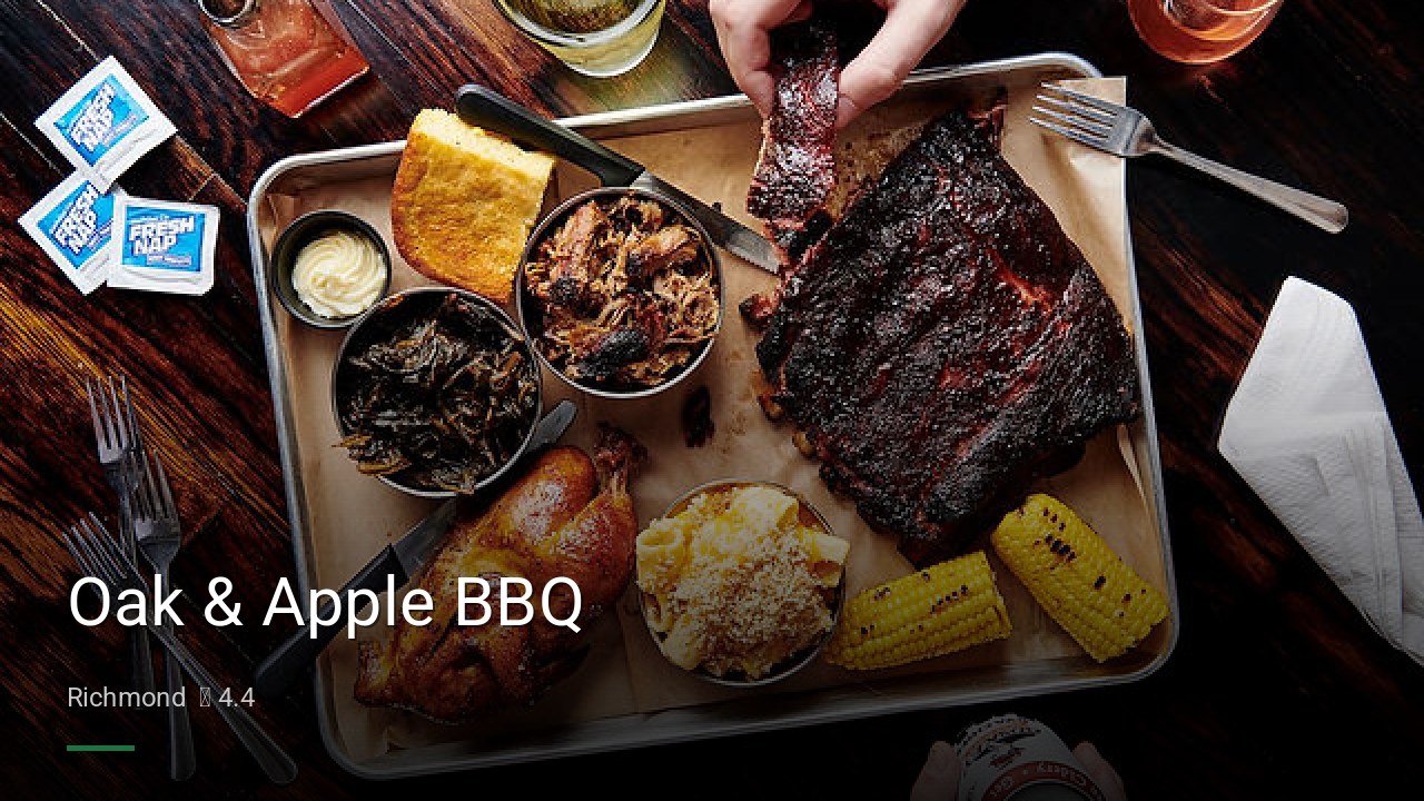 Oak & Apple BBQ - Sports Bars in Richmond