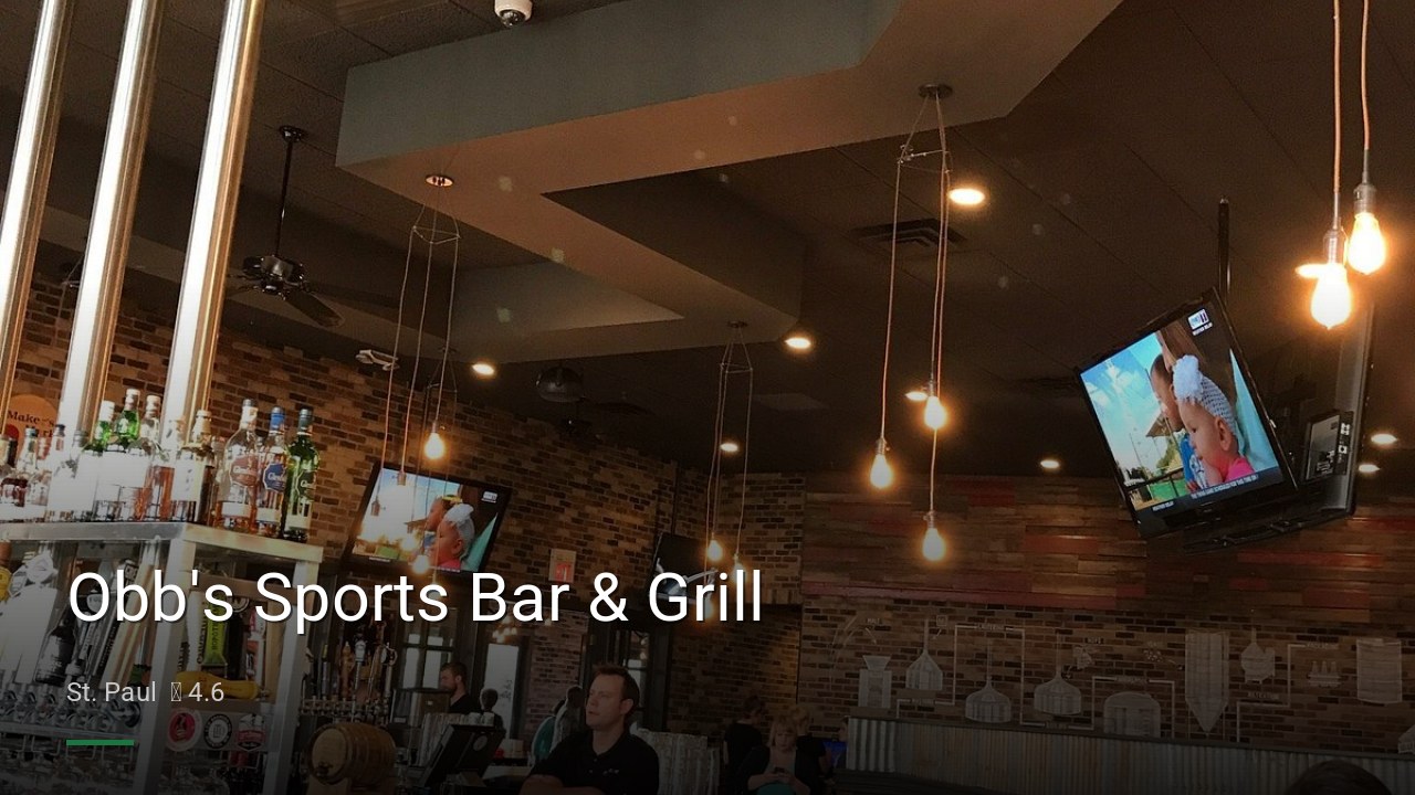 Obb's Sports Bar & Grill - Sports Bars in St. Paul