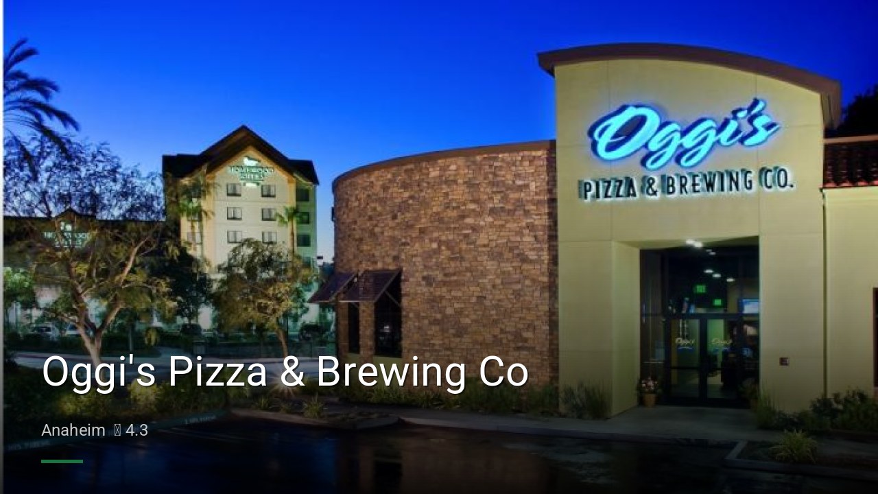 Oggi's Pizza & Brewing Co - Sports Bars in Anaheim