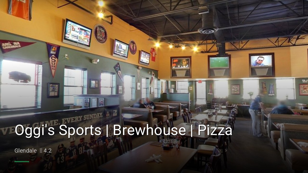 Oggi's Sports | Brewhouse | Pizza - Sports Bars in Glendale