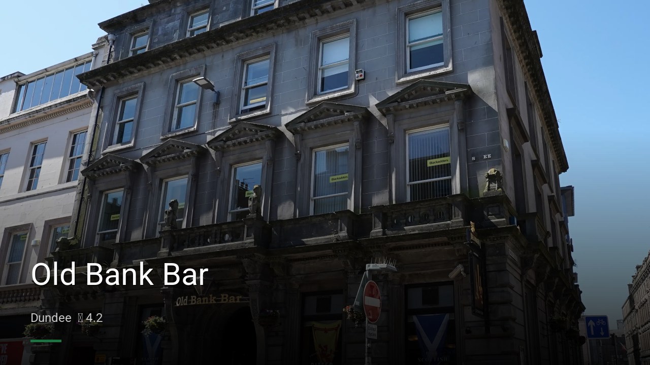 Old Bank Bar - Sports Bars in Dundee
