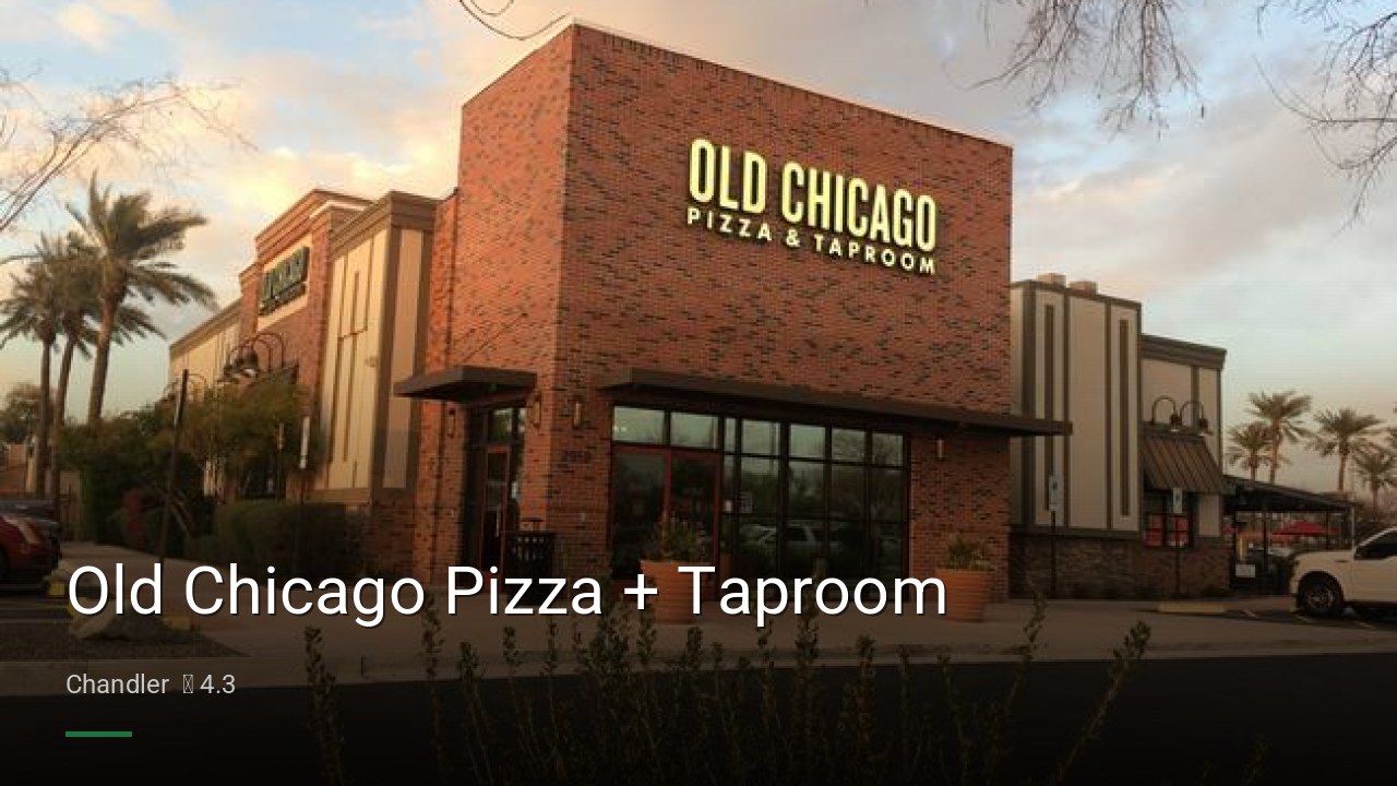Old Chicago Pizza + Taproom - Sports Bars in Chandler