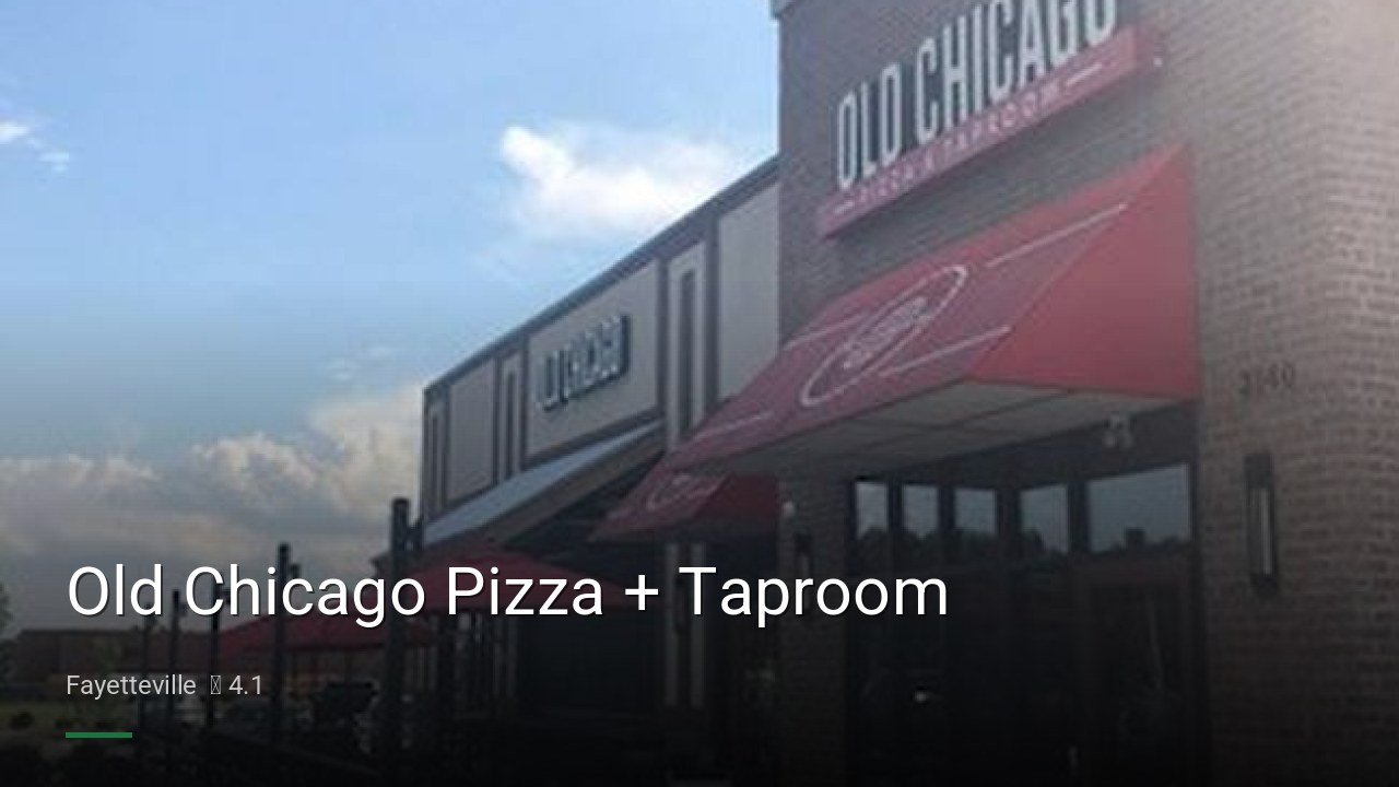 Old Chicago Pizza + Taproom - Sports Bars in Fayetteville
