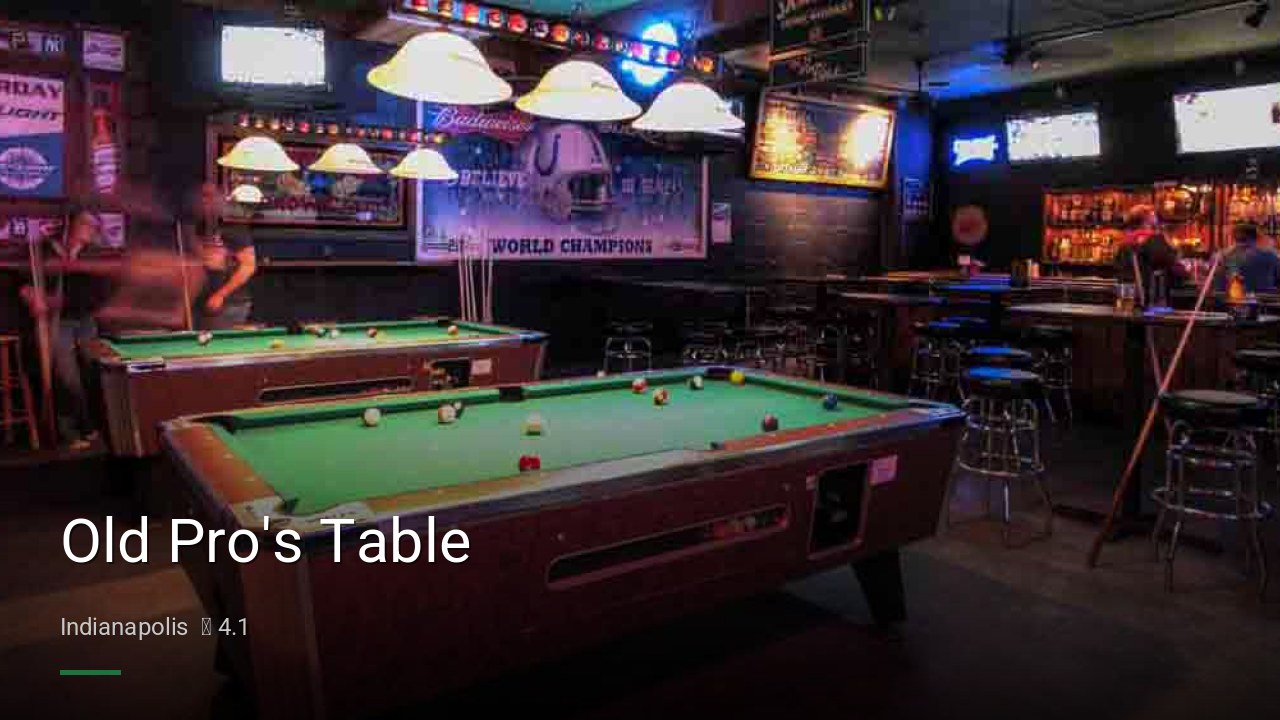 Old Pro's Table - Sports Bars in Indianapolis