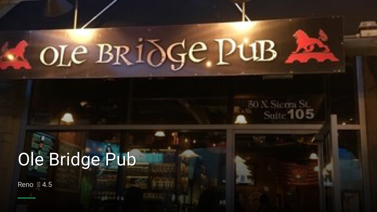 Ole Bridge Pub - Sports Bars in Reno