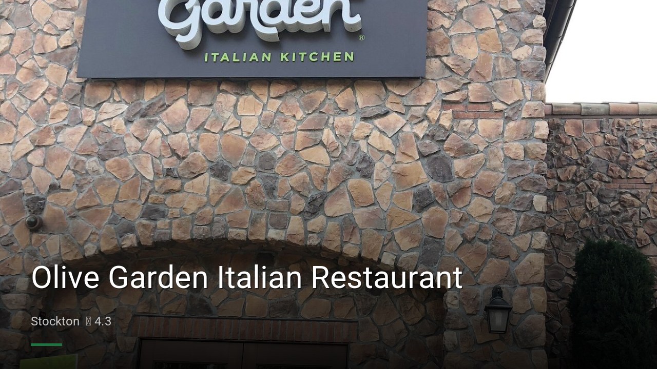 Olive Garden Italian Restaurant - Sports Bars in Stockton