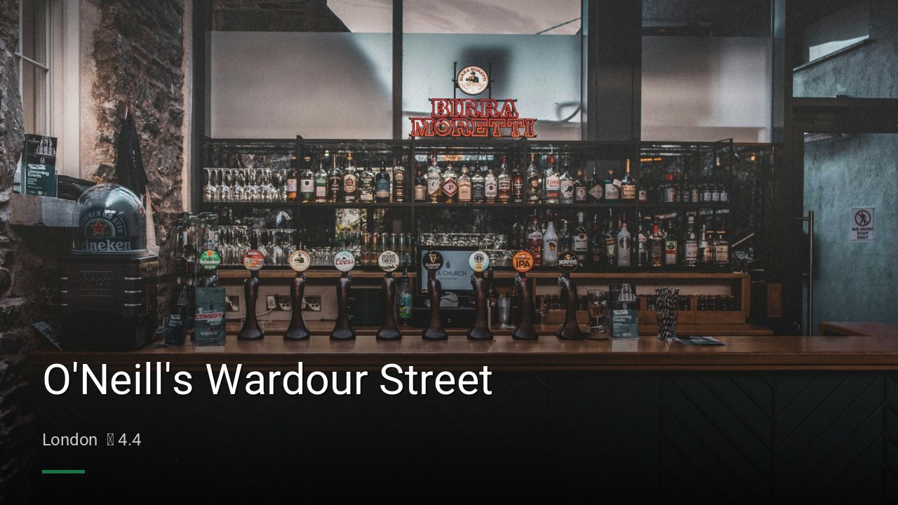 O’Neill’s Wardour Street — Pubs in London