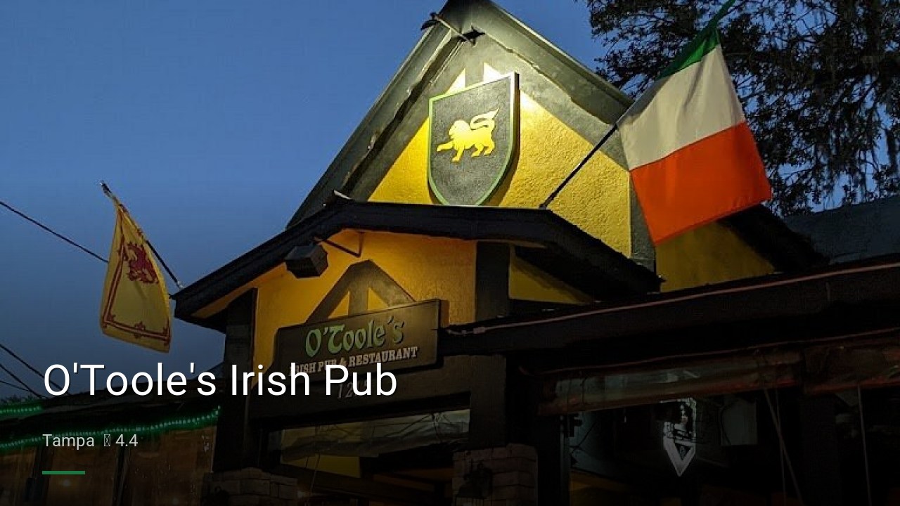 O'Toole's Irish Pub - Sports Bars in Tampa