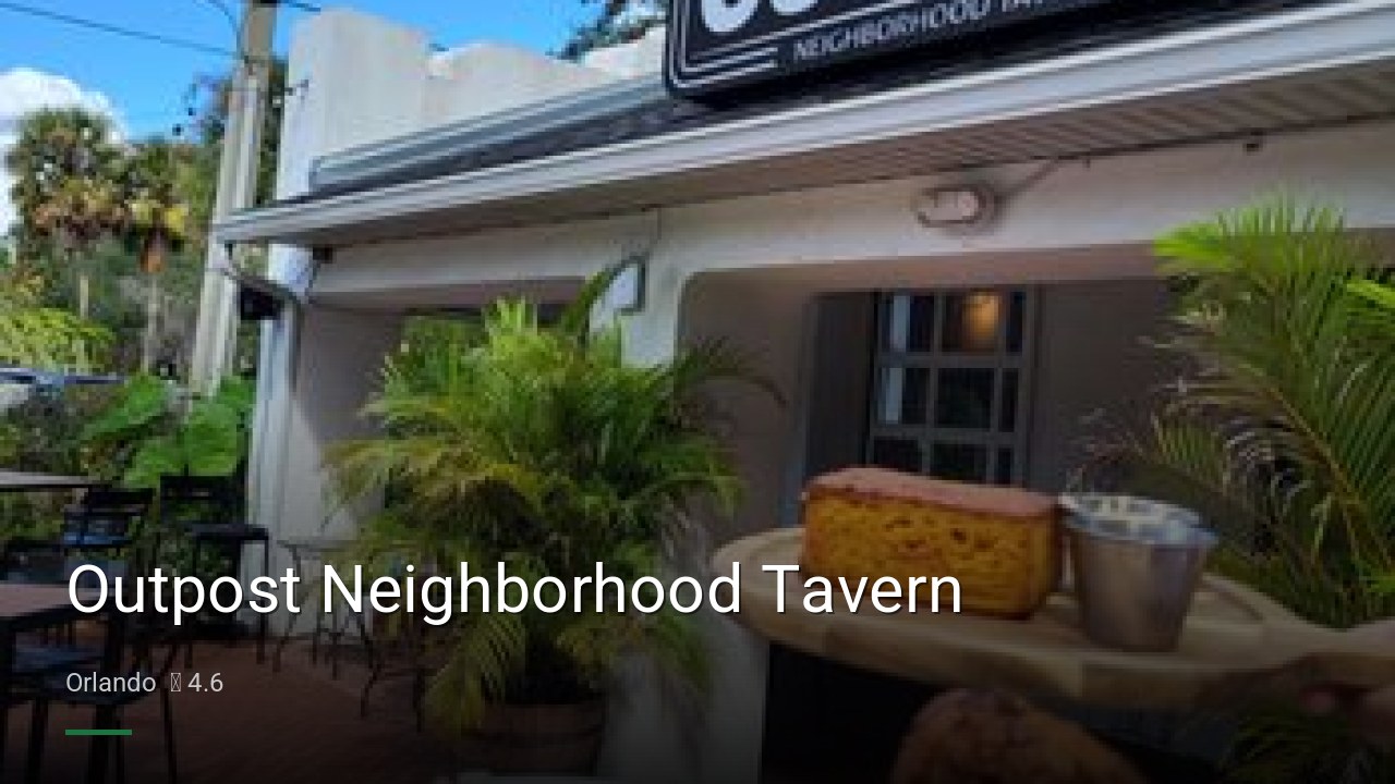 Outpost Neighborhood Tavern - Sports Bars in Orlando