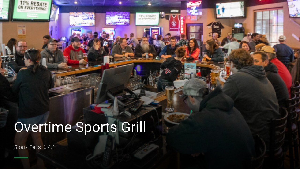Overtime Sports Grill - Sports Bars in Sioux Falls