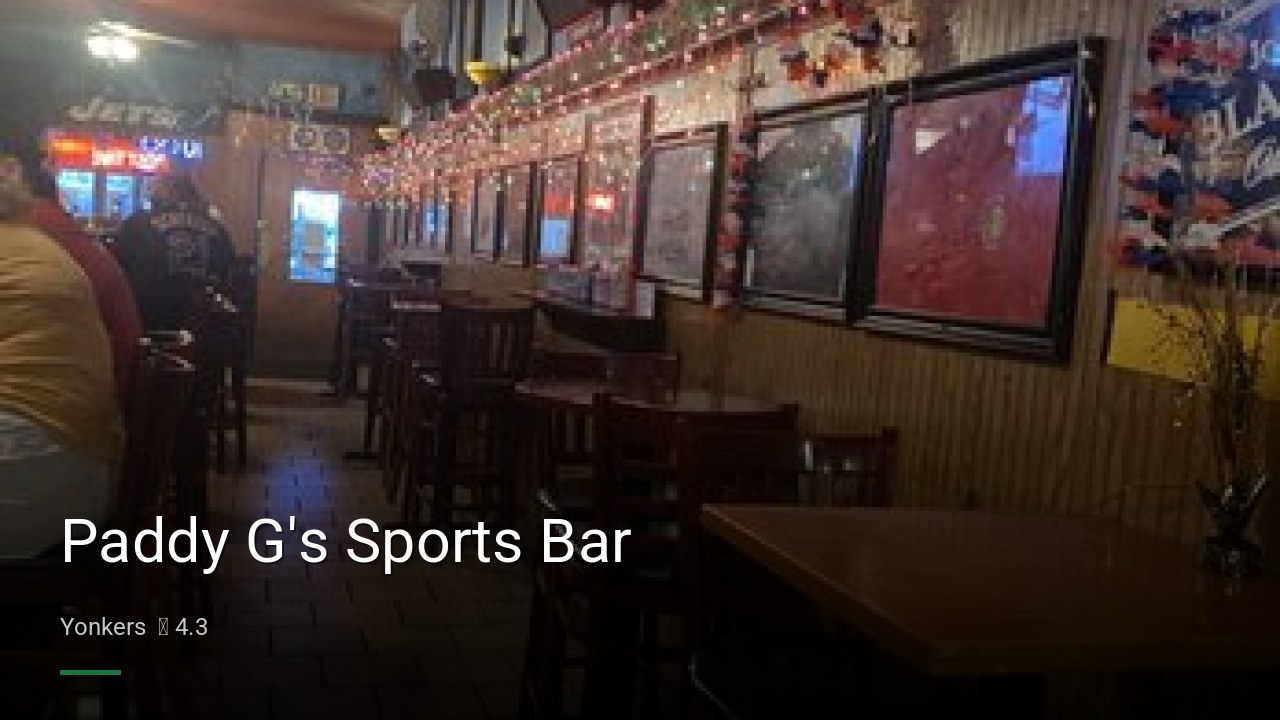 Paddy G's Sports Bar - Sports Bars in Yonkers