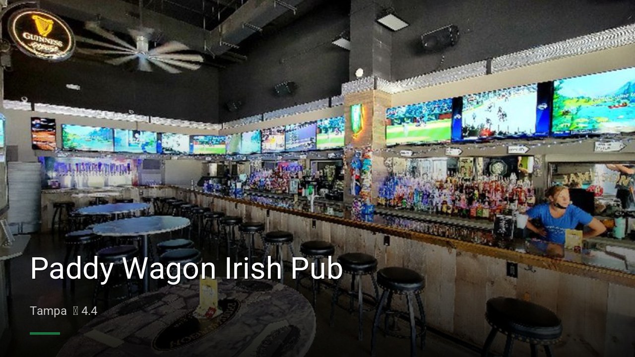 Paddy Wagon Irish Pub - Sports Bars in Tampa