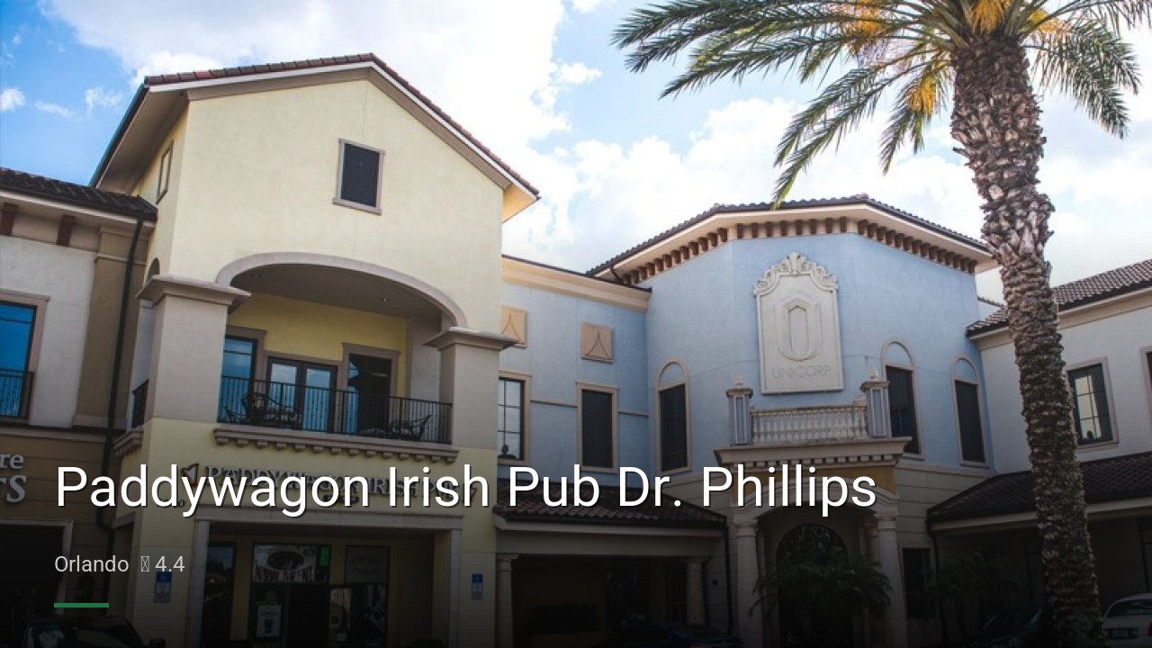 Paddywagon Irish Pub Dr. Phillips - Sports Bars in Orlando