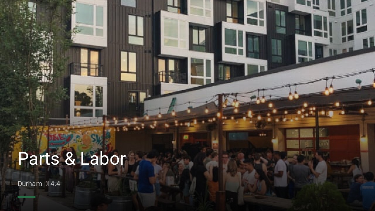 Parts & Labor - Sports Bars in Durham