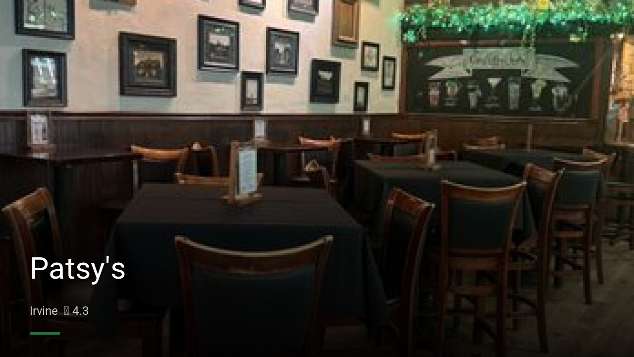 Patsy's - Sports Bars in Irvine