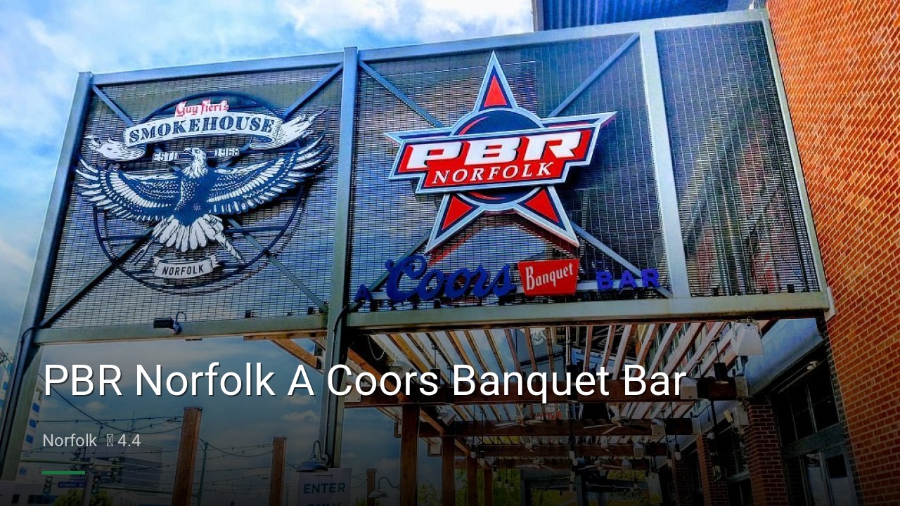PBR Norfolk A Coors Banquet Bar - Sports Bars in Norfolk