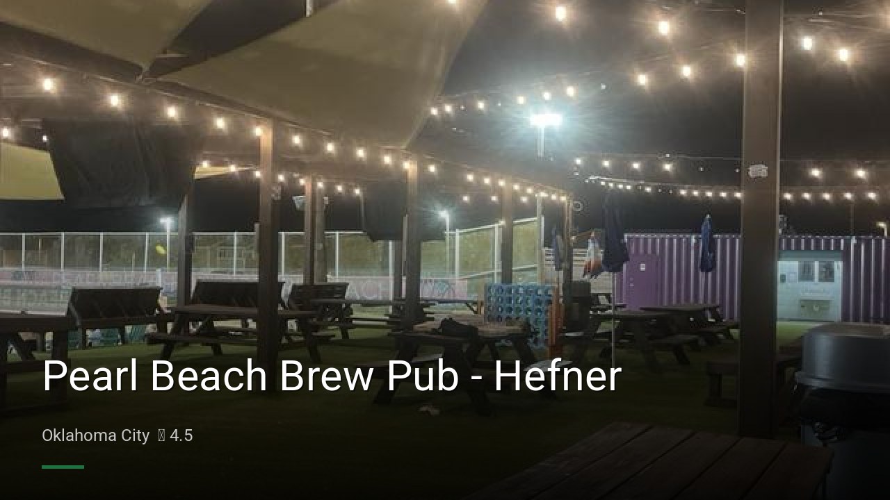 Pearl Beach Brew Pub - Hefner - Sports Bars in Oklahoma City
