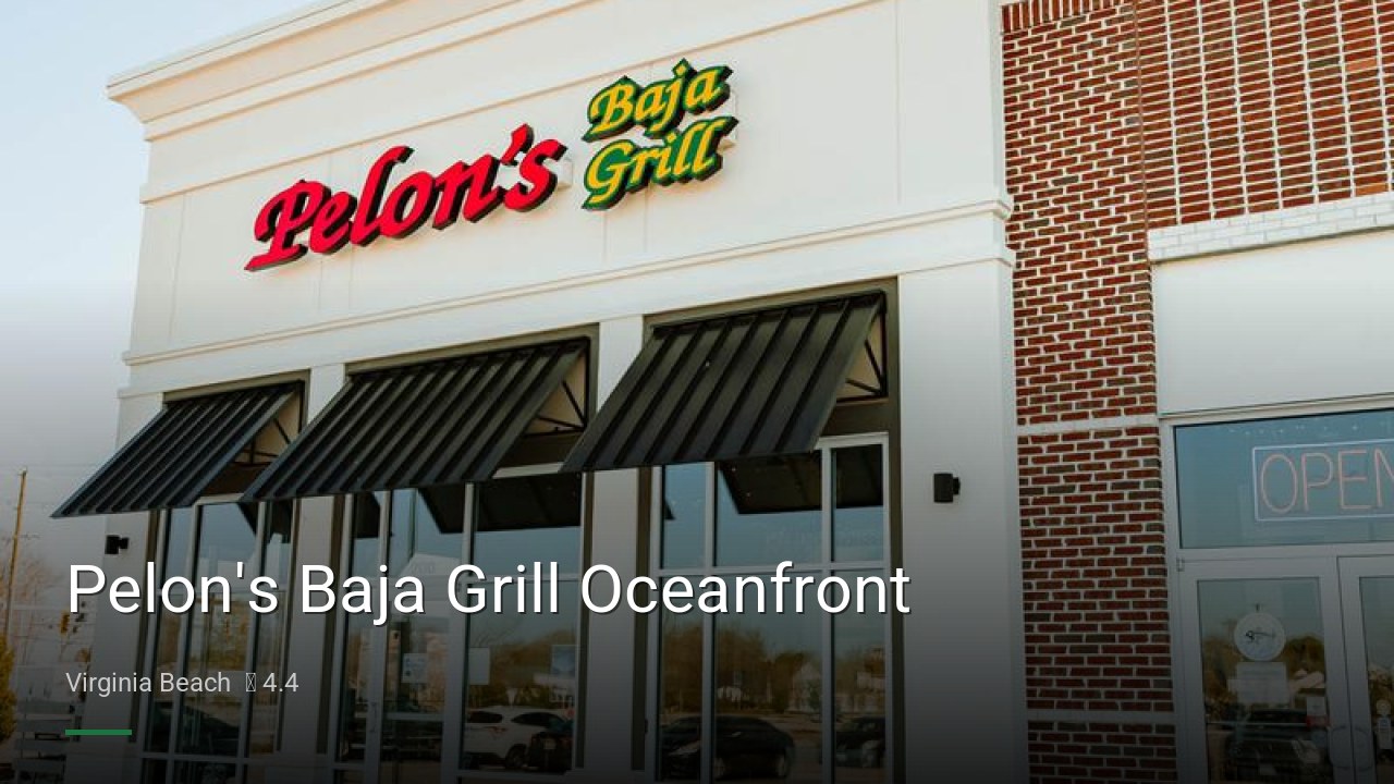 Pelon's Baja Grill Oceanfront - Sports Bars in Virginia Beach