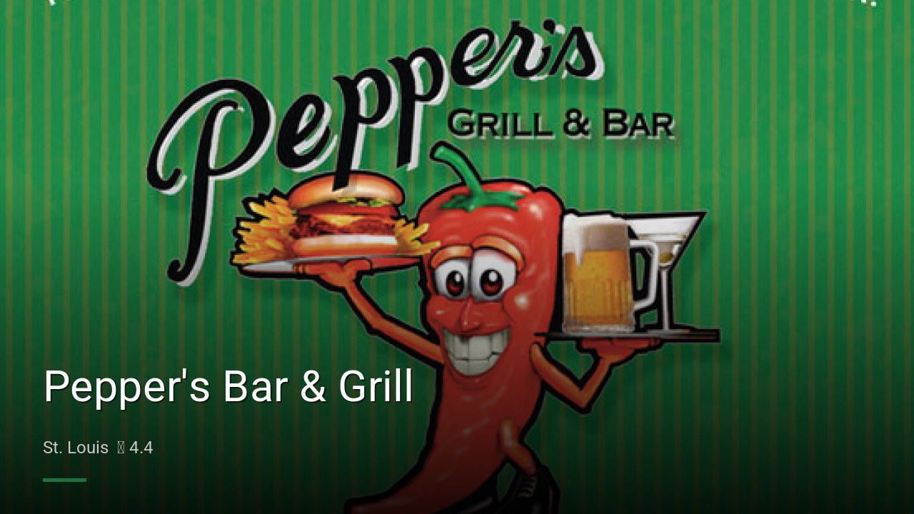 Pepper's Bar & Grill - Sports Bars in St. Louis