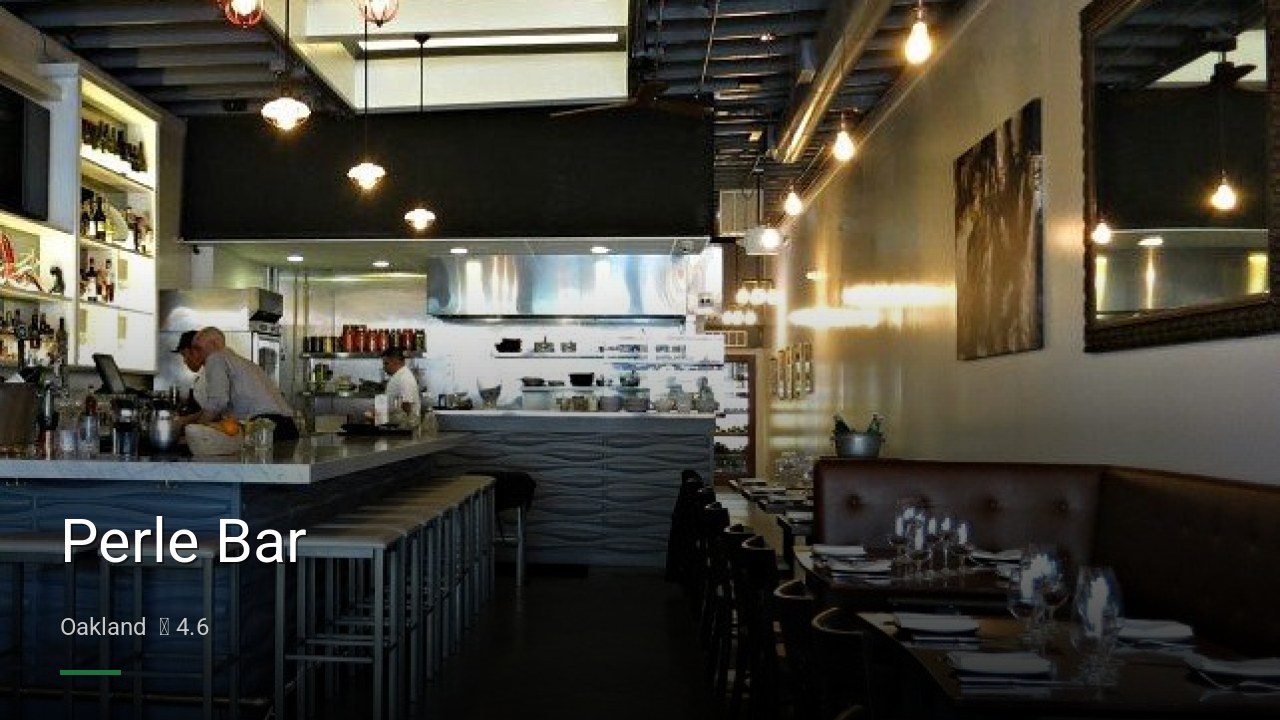 Perle Bar - Sports Bars in Oakland
