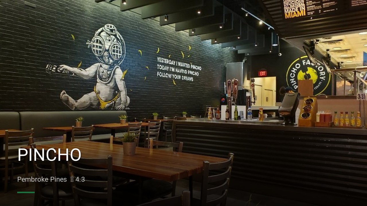 PINCHO - Sports Bars in Pembroke Pines