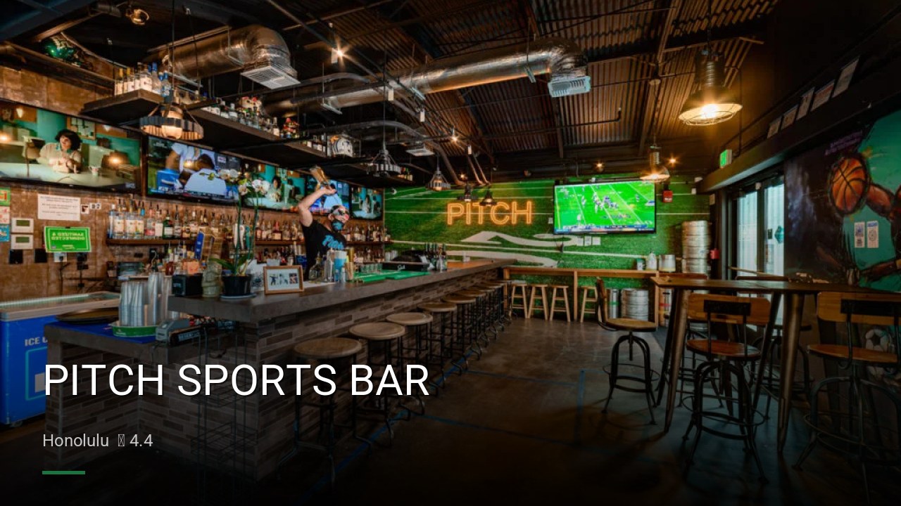 PITCH SPORTS BAR - Sports Bars in Honolulu