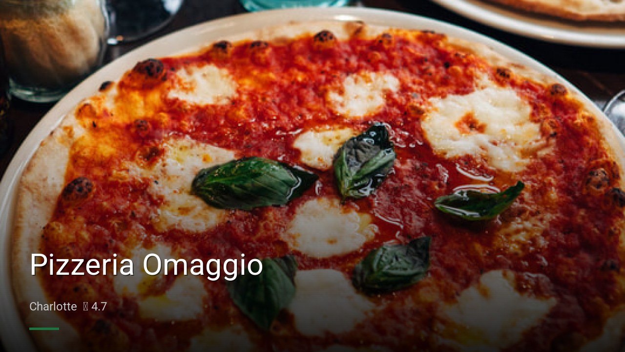 Pizzeria Omaggio - Sports Bars in Charlotte