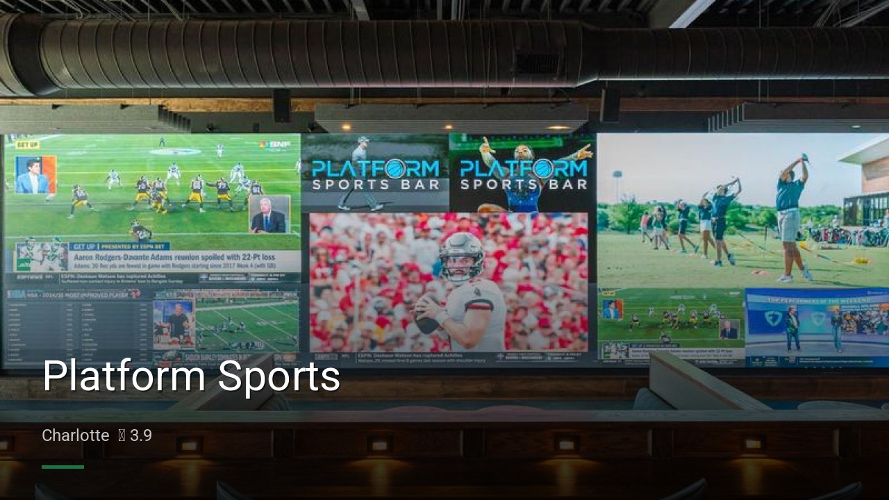 Platform Sports - Sports Bars in Charlotte