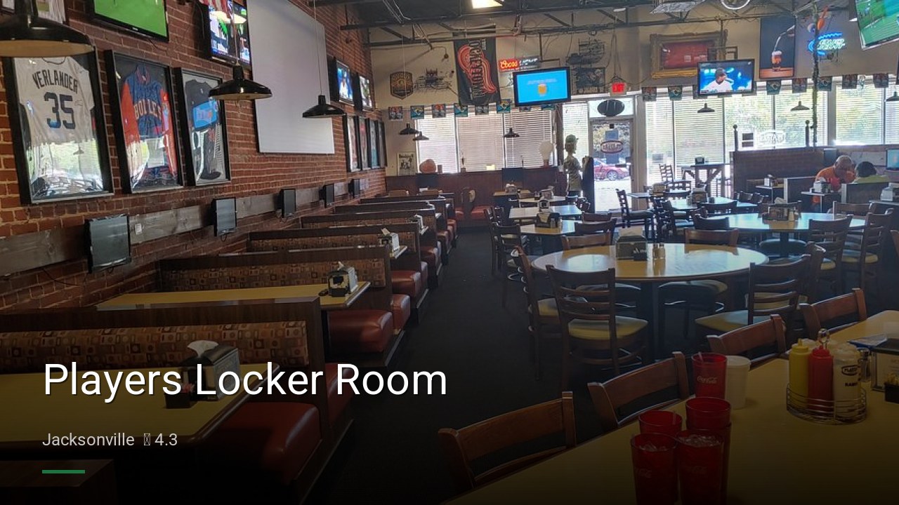 Players Locker Room - Sports Bars in Jacksonville