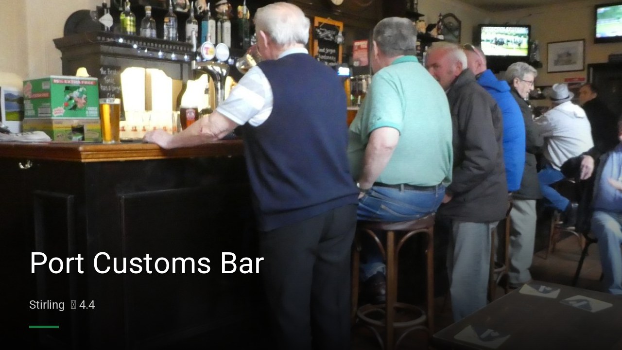 Port Customs Bar - Sports Bars in Stirling