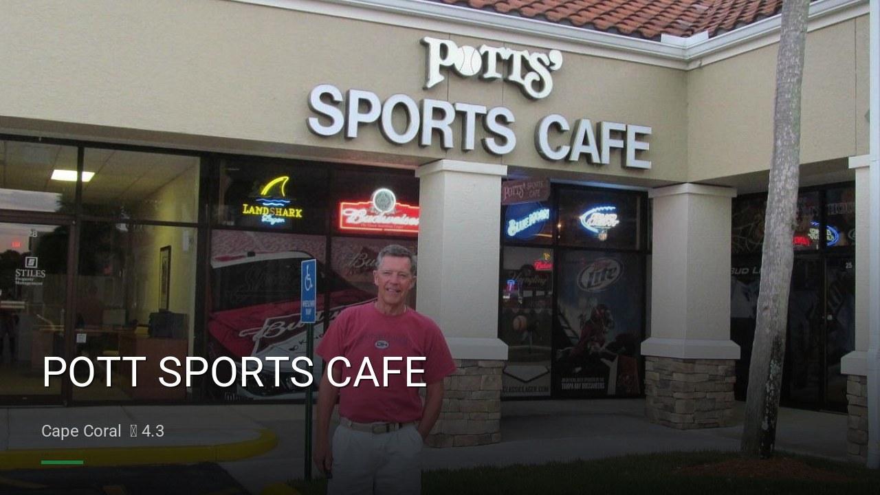 POTT SPORTS CAFE - Sports Bars in Cape Coral