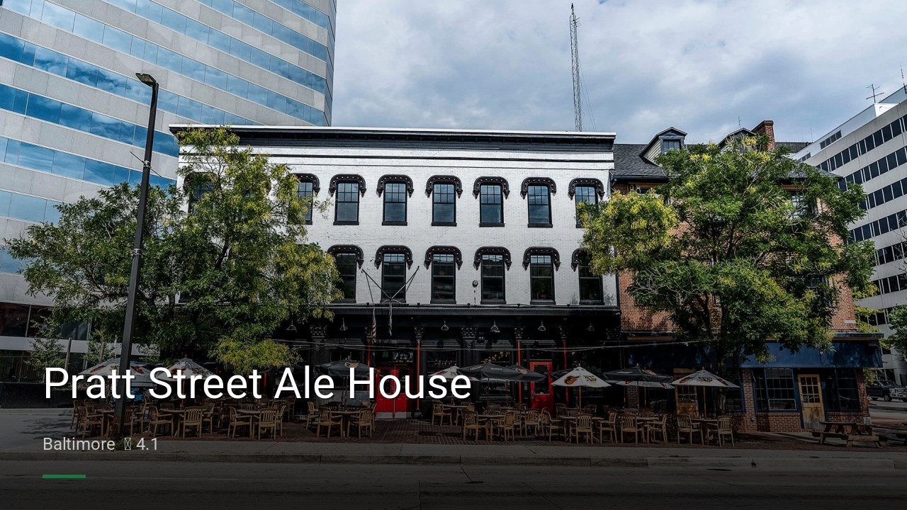 Pratt Street Ale House - Sports Bars in Baltimore
