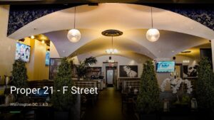 Proper 21 – F Street — Sports bars in Washington DC